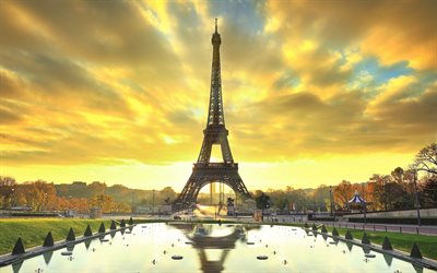パリの, エッフェル塔, 写真のパリ, フランス, 内のパリ