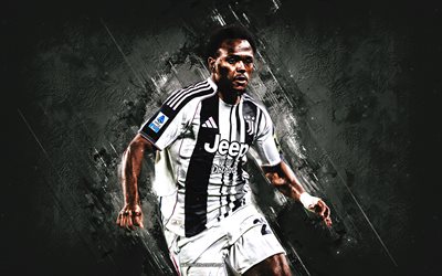 lois openda, juventus fc, futbolista belga, fondo de piedra blanca, arte grunge, juve, serie a, juventus, fútbol americano, lois openda juventus fc