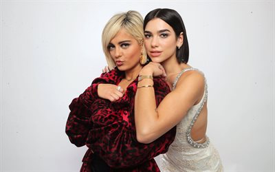 dua lipa, bebe rexha, suosittuja laulajia, valokuvaus, bleta rexha, dua lipa ja bebe rexha, dua lipa  kuvaus, bebe rexhan kuvaus