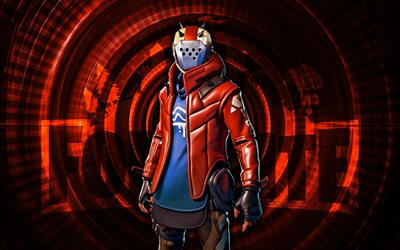rust x lord fortnite, 4k, orange spiral bakgrund, fortnite, kreativ, rust x lord skin, fortnite rust x lord skin, rust x lord, fortnite karaktärer