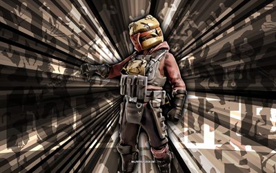 4k, bomba intestinal, fondo de rayos grises, piel de bomba intestinal, bomba intestinal fortnite, arte abstracto, piel de bomba intestinal fortnite, personajes fortnite, fortnite, arte creativo