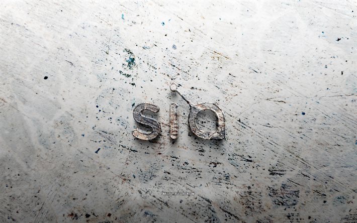 logotipo de piedra de siacoin, 4k, fondo de piedra, logotipo 3d de siacoin, criptomonedas, creativo, logotipo de siacoin, arte grunge, siacoin