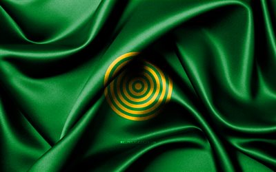 bandera floridablanca, 4k, ciudades colombianas, banderas de tela, día de floridablanca, bandera de floridablanca, banderas de seda onduladas, colombia, ciudades de colombia, floridablanca