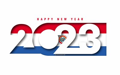Happy New Year 2023 Paraguay, white background, Paraguay, minimal art, 2023 Paraguay concepts, Paraguay 2023, 2023 Paraguay background, 2023 Happy New Year Paraguay