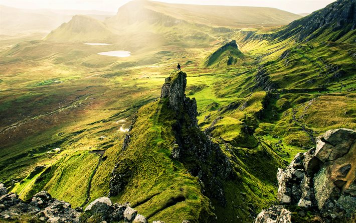 スカイ島, 旅行の概念, 山, 美しい自然, スカイ, スコットランド, スコットランドのランドマーク, イギリス