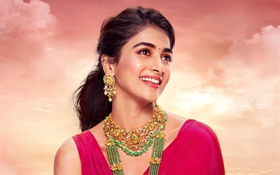 Pooja Hegde, 4k, indian actress, Bollywood, movie stars, pictures with Pooja Hegde, indian celebrity, Pooja Hegde photoshoot