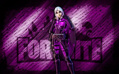 rune violette torin fortnite, 4k, fond diagonal violet, grunge, fortnite, œuvres d'art, peau de rune violette torin, personnages fortnite, rune purple torin, peau de rune violette de fortnite torin