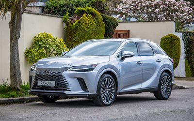 4k, lexus rx, 2025, vue avant, extérieur, lexus rx450h, nouvelle lexus silver rx, 2025 silver lexus rx, voitures japonaises, lexus