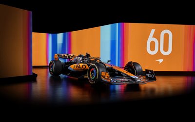 2025, McLaren MCL39, 4k, front view, exterior, Formula 1, McLaren Racing Limited, F1, Formula one, 2025 Formula 1 racing cars, MCL39, McLaren