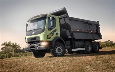 volvo vm 330 6x4 kipper, 4k, lkw, 2024 lkws, müllkippe, frachttransport, 2024 volvo vm, volvo