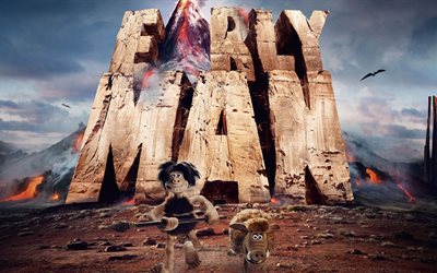 early man, 2018, cartaz, novos desenhos animados
