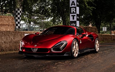 4k, Alfa Romeo 33 Stradale, hypercars, 2025 cars, supercars, 2025 Alfa Romeo 33 Stradale, italian cars, Alfa Romeo