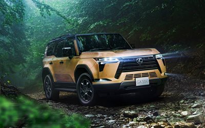 4k, lexus gx 550, fuera de la carretera, suvs, extremo, 2025 autos, selva, autos de lujo, 2025 lexus gx 550, autos japoneses, lexus