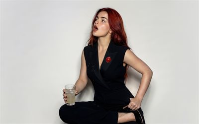 addison rae, 4k, sesión de fotos de revista perfecta, cantantes americanos, estrellas de la musica, belleza, mujer rubia, addison rae pascual, celebridad americana, sesión de fotos de addison rae