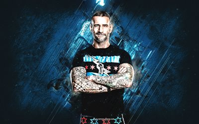 cm punk, wwe, lutteur américain, fond de pierre bleue, champion de la wwe, art grunge, usa, lutte, phillip jack brooks, cm punk wwe, divertissement de lutte mondiale