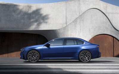 2027, bmw i3, 4k, seitenansicht, außen, blaue limousine, na0, blauer bmw i3, neuer bmw i3 2027, elektroautos, deutsche autos, bmw