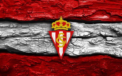 logotipo de madera del sporting de gijón, 4k, fondo de madera blanco rojo, laliga2, fútbol, logotipo del sporting de gijón, fútbol americano, emblema del sporting de gijón, sporting de gijón fc, segunda, liga2, club de fútbol español, sporting de gijón