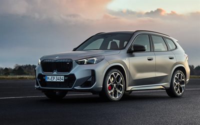 2026, bmw x1, 4k, vista frontal, exterior, bmw x1 gris, sdrive18d, bmw u11 x1, cruces, nuevo x1 2026, coches alemanes, bmw