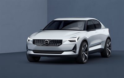 concept, 2016, Volvo 40 series, crossovers, white volvo