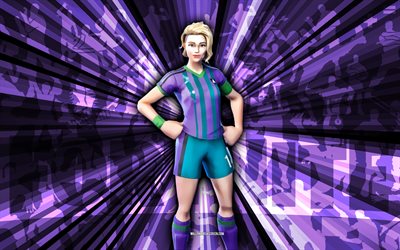 4k, finitura fine, sfondo di raggi viola, skin finitura finezza, stazione di finitura finesse fortnite, arte astratta, skin di finitura fortnite finesse, personaggi di fortnite, fortnite, arte creativa
