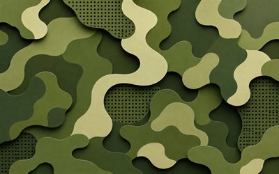 vihreä naamiointi, 4k, materiaalin suunnittelu, naamiointi 3d tausta, luova, naamiointi geometrinen tausta, kesäinen naamiointi, 3d tekstuurit, naamiointi taustat, naamiointi