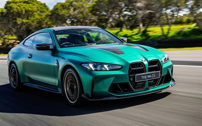 bmw m4 csl, 4k, liike epäterävyyttä, 2026 autoja, g82, kilparata, ulkopuoli, 2026 bmw m4, bmw m4 g82, saksalaisia ​​autoja, bmw m4, bmw