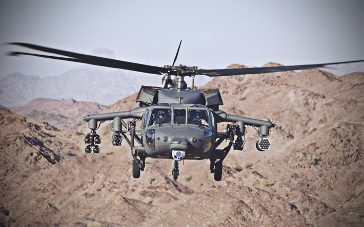 sikorsky uh-60 black hawk, närbild, us air force, öken, usa s armé, militär transporthelikopter, sikorsky aircraft, flygande helikoptrar, uh-60 black hawk, sikorsky, flygplan
