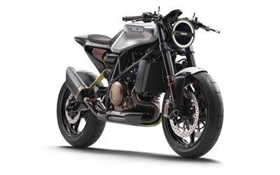Husqvarna 701 Vitpilen, 4k, 2017 motos, moto gp, superbikes, Husqvarna