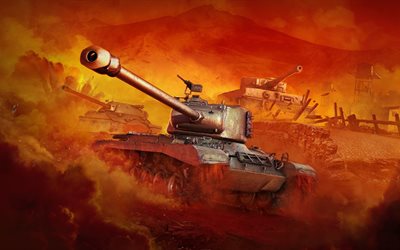 World of Tanks, PlayStation 4, le réservoir, la bataille, jeu en ligne