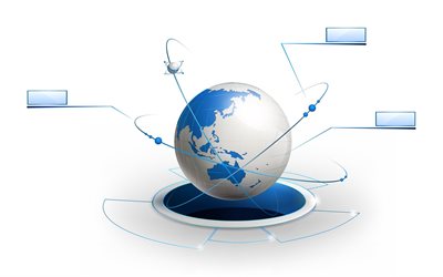the globe, technology, link, internet