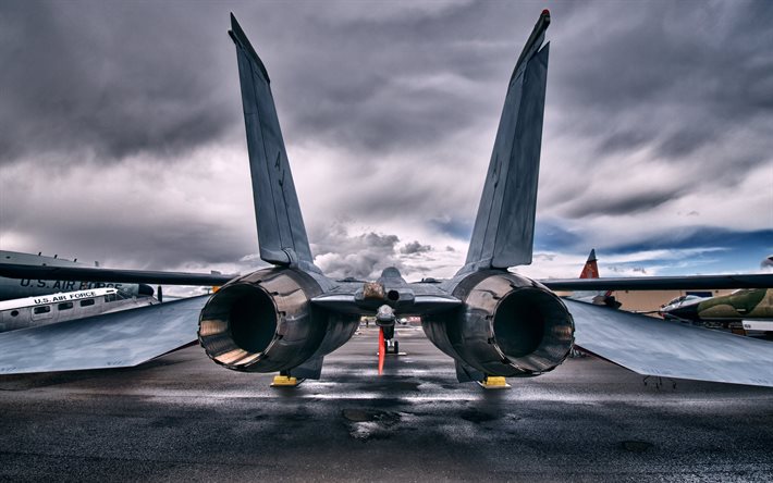 fighter, turbine, le grumman f-14, l'us air force
