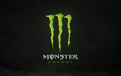 logo monster energy, mostro, energia