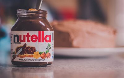 um pote de nutella, nutella