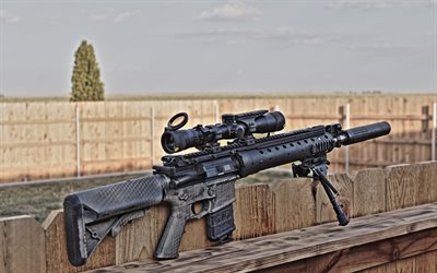 mk12, psa, rifle de francotirador, rifle, mira óptica