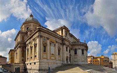 rome, italy, landmarks of italy, basilica, santa maria maggiore