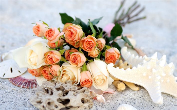 バラ, ブーケのバラの花, 結婚式の花束, バラの花束, ポーランドバラ