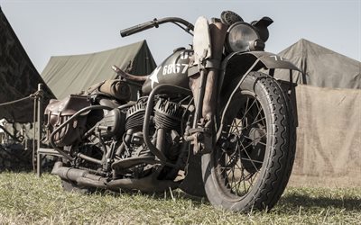 Harley-Davidson militar de la motocicleta, css, retro motocicletas, harley