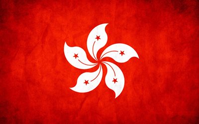 le drapeau de hong kong, hong kong, symboles de hong kong