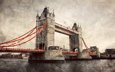 il tower bridge, inghilterra, london, thames