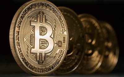 bitcoin, un sistema, un emblema, logotipo