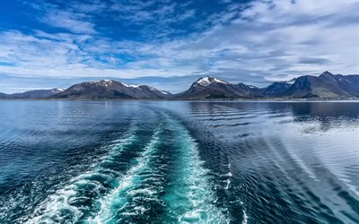 les îles lofoten, l'archipel, beau lac, norvège