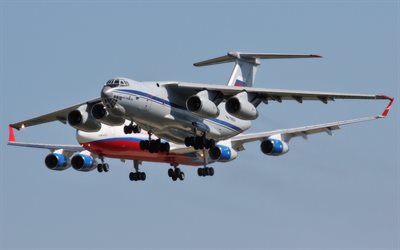 the il-76, the il-96, transport aircraft, md-90