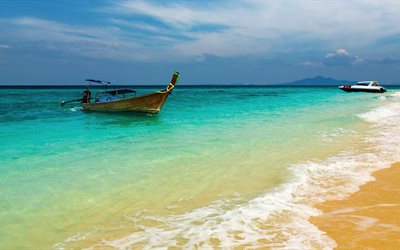 Tayland, okyanus kıyısında, dinlenme, Tayland Körfezi