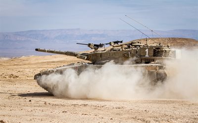 रेगिस्तान, टैंक, merkava, इजराइल