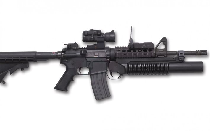 assault rifle, m203, 40mm