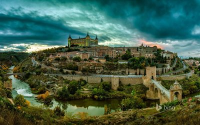 arkitektur i spanien, toledo, alcázar, spanien