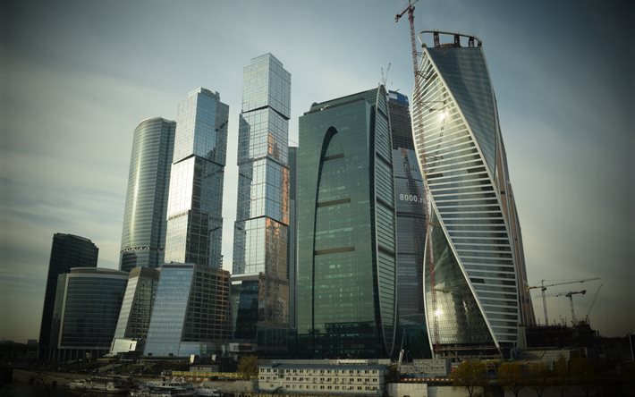 고층 빌딩, 모스크바, 모스크바 시내, 비즈니스 센터, 러시아