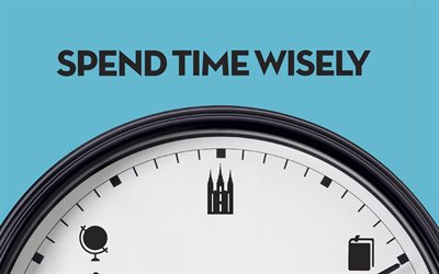 Spend Time Wisely, 4k, Motivation, Clock Background, Time Quotes, Popular Short Quotes