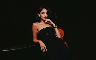 Eiza Gonzalez, Mexican actress, photoshoot, black dress, Hollywood star, popular actresses, fashion models