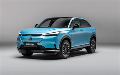 2025, honda eny1, 4k, vue avant, extérieur, voiture électrique, new blue honda eny1, voitures électriques, croisement électrique, voitures japonaises, honda